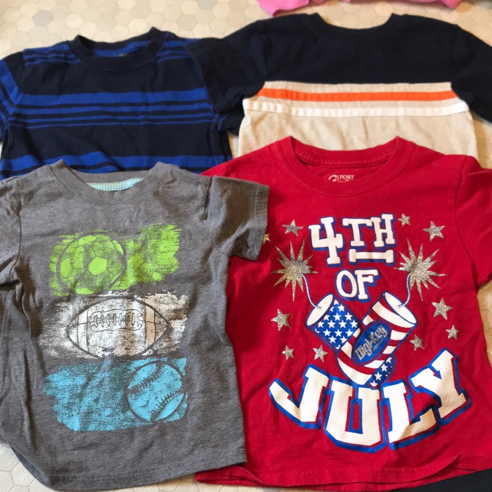 Lot of 4 t shirts. Size 2T